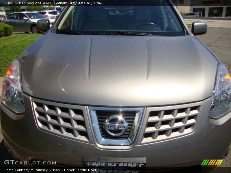 Gotham Gray Metallic / Gray 2008 Nissan Rogue SL AWD