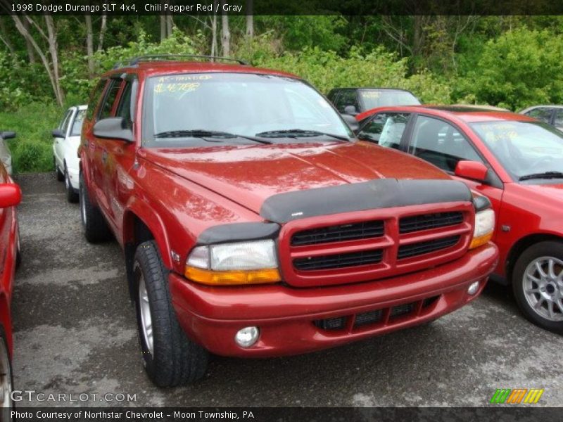 Chili Pepper Red / Gray 1998 Dodge Durango SLT 4x4