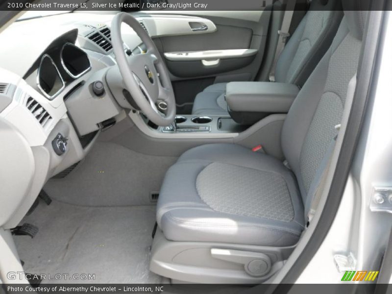 Silver Ice Metallic / Dark Gray/Light Gray 2010 Chevrolet Traverse LS