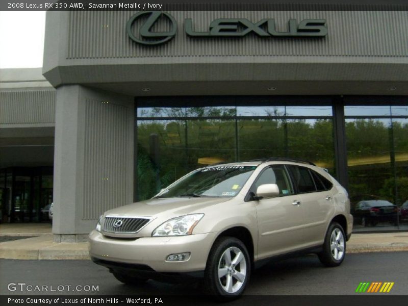 Savannah Metallic / Ivory 2008 Lexus RX 350 AWD