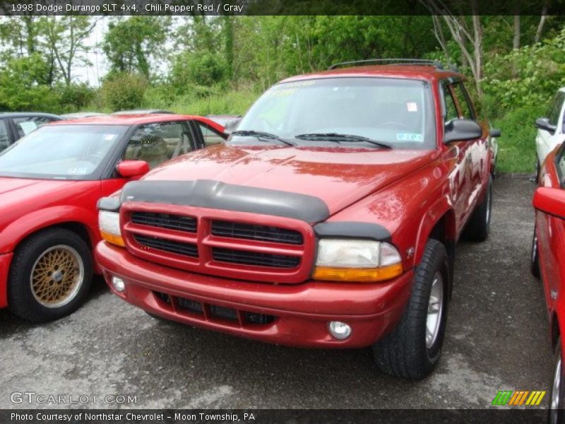 Chili Pepper Red / Gray 1998 Dodge Durango SLT 4x4