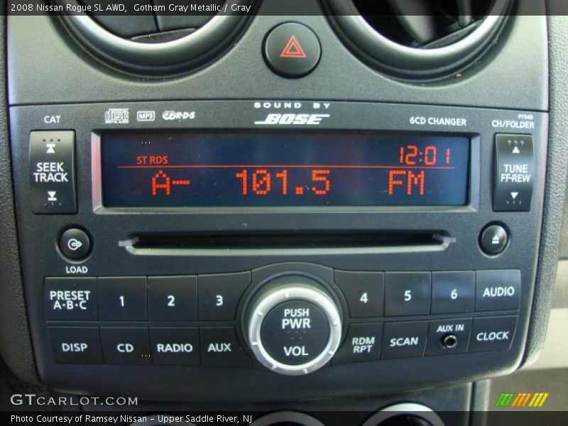 Gotham Gray Metallic / Gray 2008 Nissan Rogue SL AWD