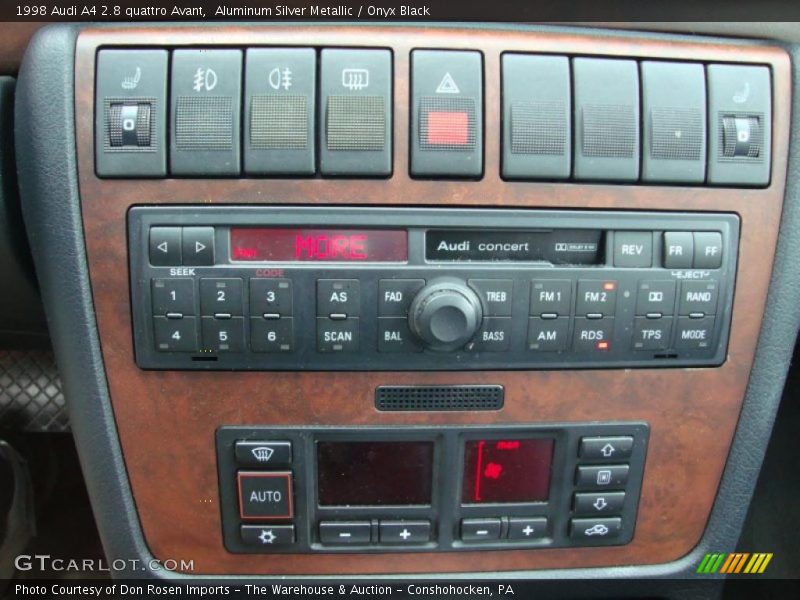 Aluminum Silver Metallic / Onyx Black 1998 Audi A4 2.8 quattro Avant