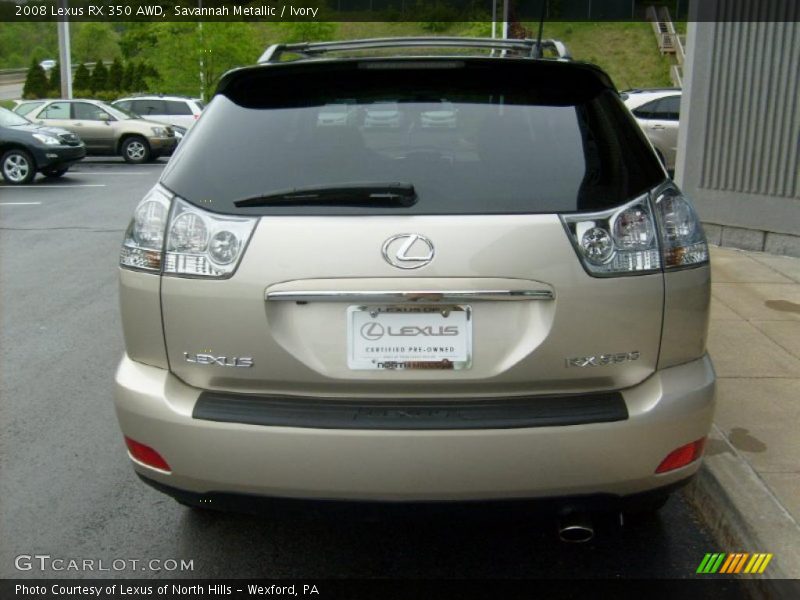 Savannah Metallic / Ivory 2008 Lexus RX 350 AWD