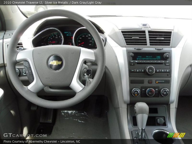 Silver Ice Metallic / Dark Gray/Light Gray 2010 Chevrolet Traverse LS