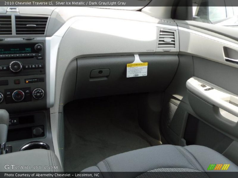 Silver Ice Metallic / Dark Gray/Light Gray 2010 Chevrolet Traverse LS