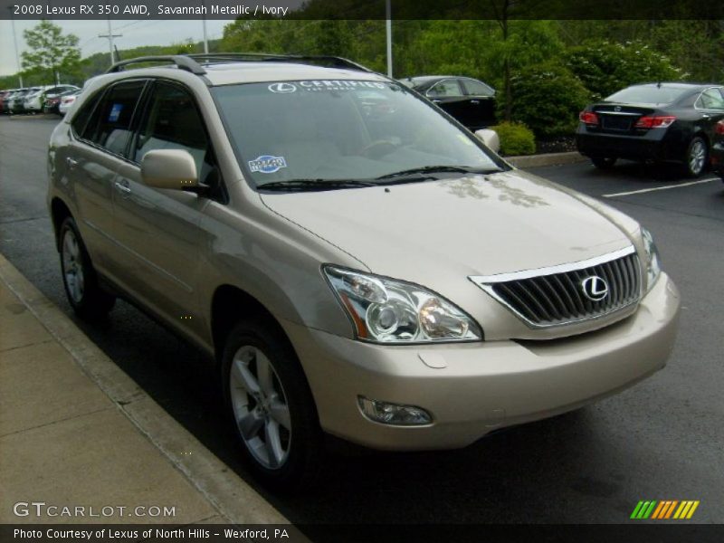 Savannah Metallic / Ivory 2008 Lexus RX 350 AWD