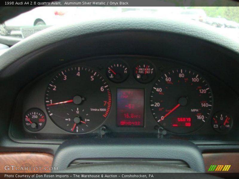 Aluminum Silver Metallic / Onyx Black 1998 Audi A4 2.8 quattro Avant