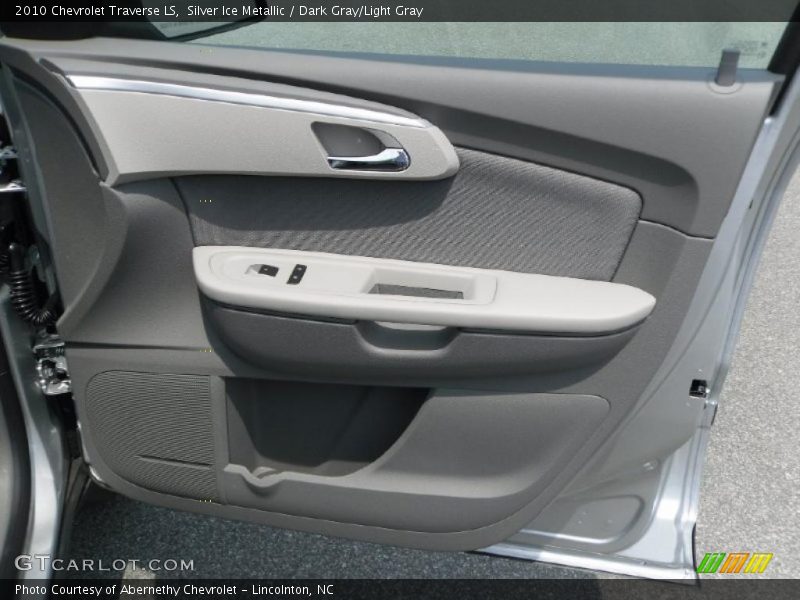 Silver Ice Metallic / Dark Gray/Light Gray 2010 Chevrolet Traverse LS