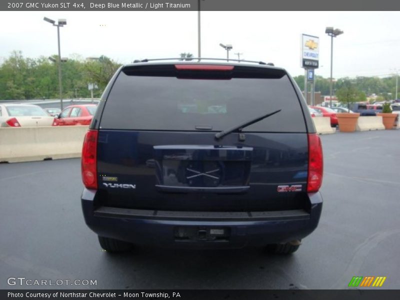 Deep Blue Metallic / Light Titanium 2007 GMC Yukon SLT 4x4