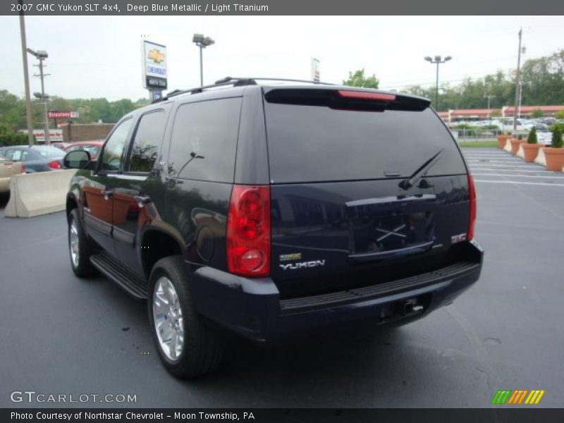 Deep Blue Metallic / Light Titanium 2007 GMC Yukon SLT 4x4