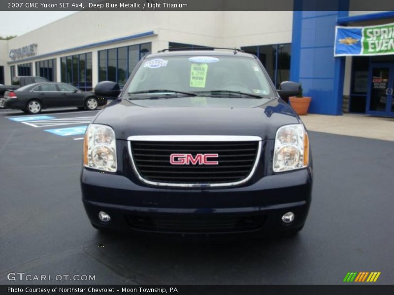 Deep Blue Metallic / Light Titanium 2007 GMC Yukon SLT 4x4