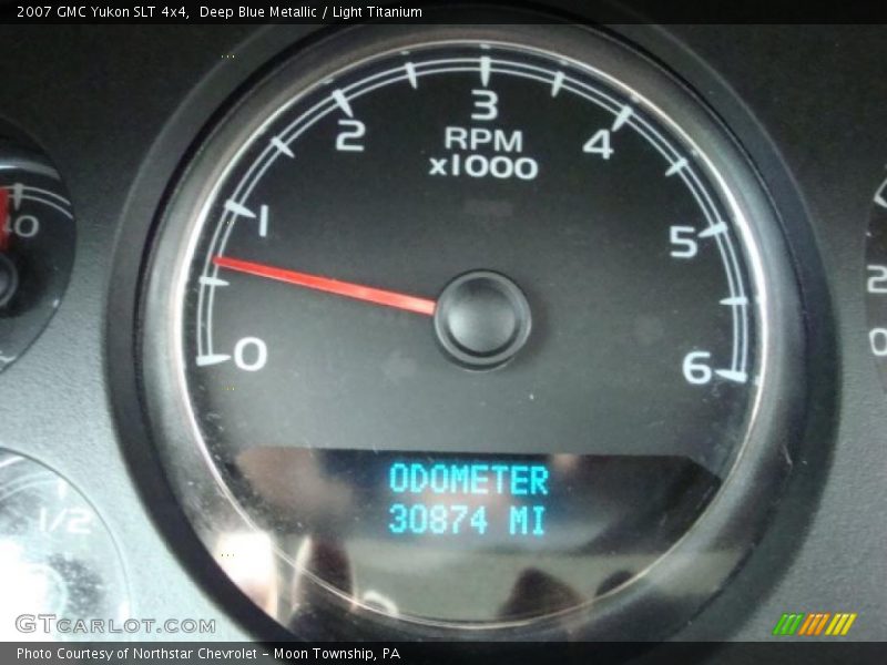 Deep Blue Metallic / Light Titanium 2007 GMC Yukon SLT 4x4