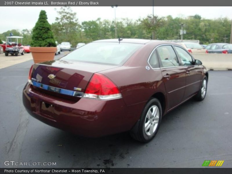 Bordeaux Red / Ebony Black 2007 Chevrolet Impala LS