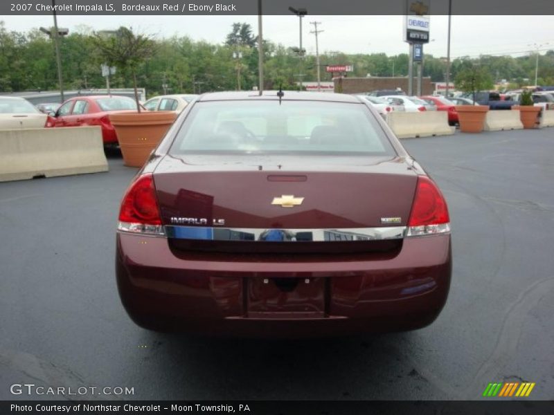 Bordeaux Red / Ebony Black 2007 Chevrolet Impala LS