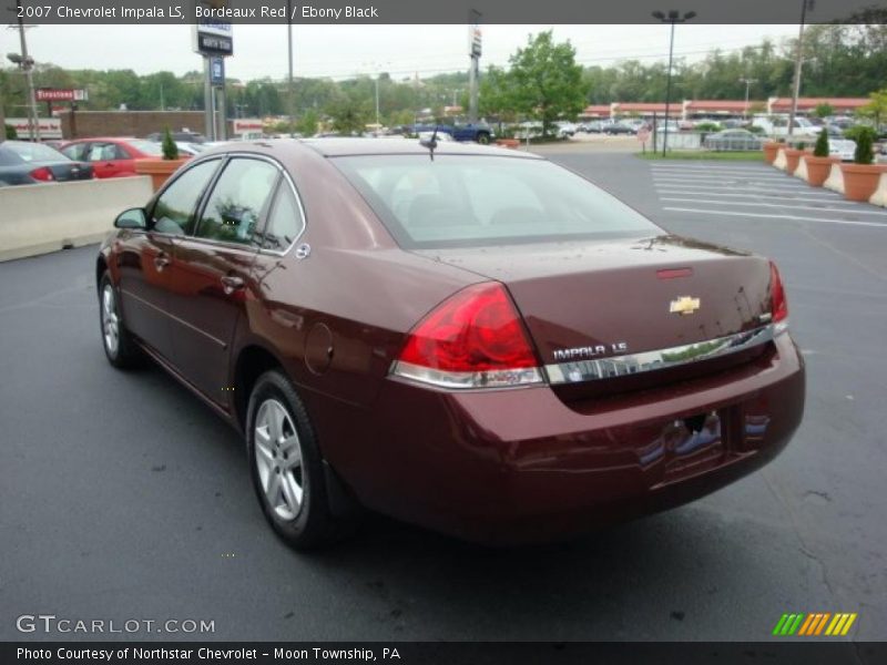 Bordeaux Red / Ebony Black 2007 Chevrolet Impala LS