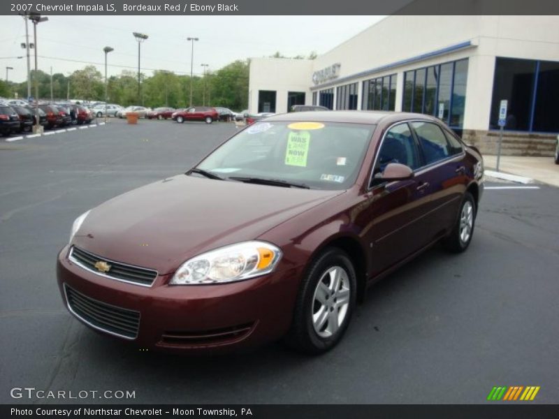 Bordeaux Red / Ebony Black 2007 Chevrolet Impala LS