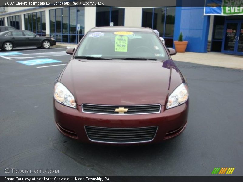 Bordeaux Red / Ebony Black 2007 Chevrolet Impala LS