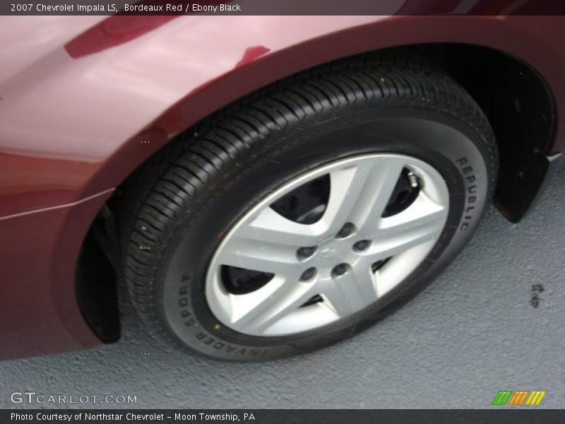 Bordeaux Red / Ebony Black 2007 Chevrolet Impala LS