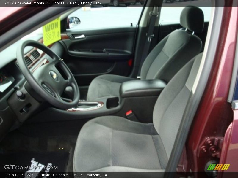 Bordeaux Red / Ebony Black 2007 Chevrolet Impala LS