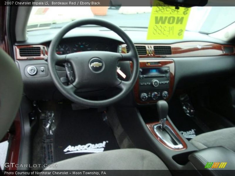 Bordeaux Red / Ebony Black 2007 Chevrolet Impala LS