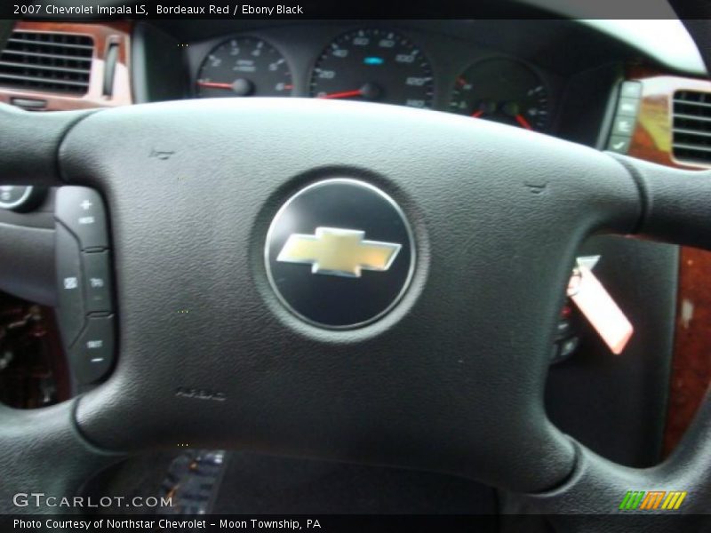 Bordeaux Red / Ebony Black 2007 Chevrolet Impala LS