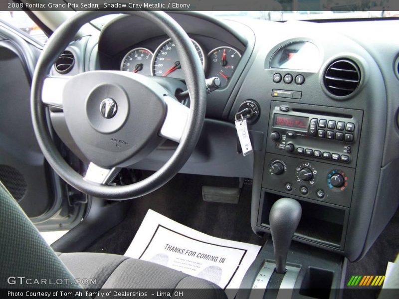 Shadow Gray Metallic / Ebony 2008 Pontiac Grand Prix Sedan