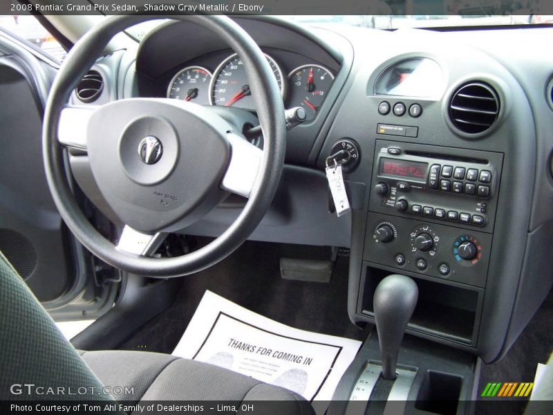 Shadow Gray Metallic / Ebony 2008 Pontiac Grand Prix Sedan
