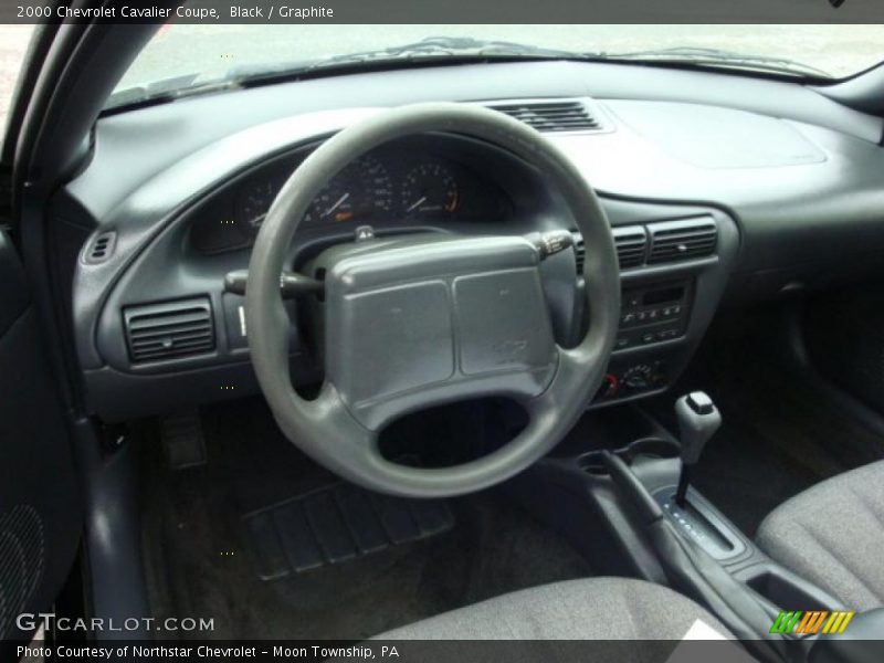 Black / Graphite 2000 Chevrolet Cavalier Coupe