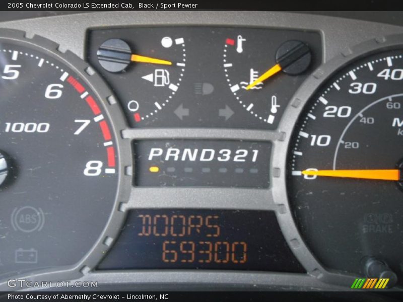 Black / Sport Pewter 2005 Chevrolet Colorado LS Extended Cab