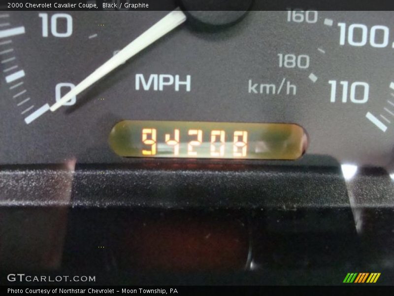 Black / Graphite 2000 Chevrolet Cavalier Coupe