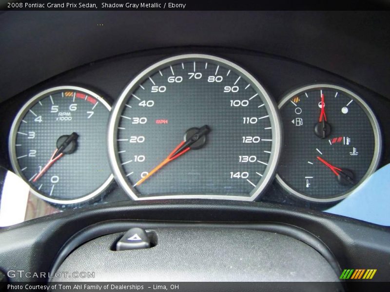 Shadow Gray Metallic / Ebony 2008 Pontiac Grand Prix Sedan