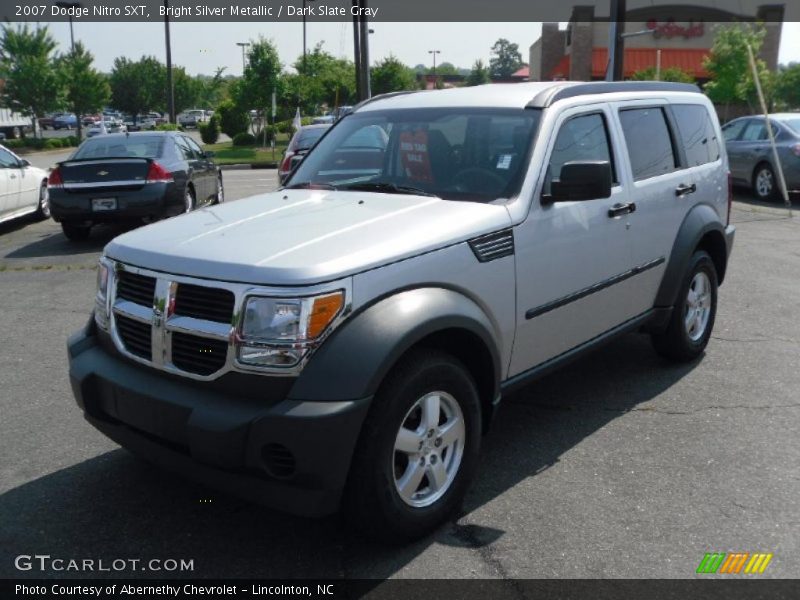 Bright Silver Metallic / Dark Slate Gray 2007 Dodge Nitro SXT