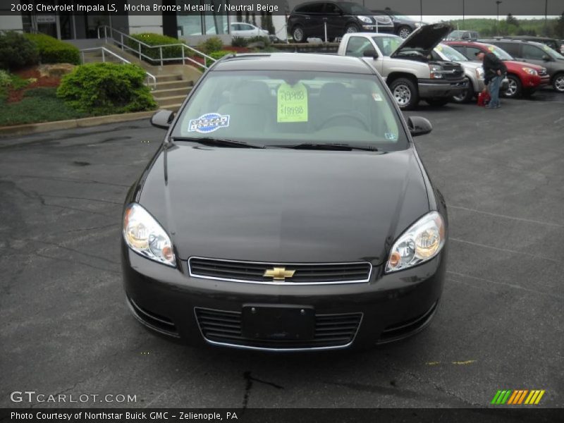 Mocha Bronze Metallic / Neutral Beige 2008 Chevrolet Impala LS
