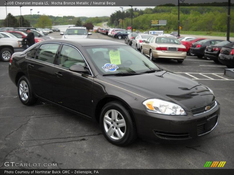 Mocha Bronze Metallic / Neutral Beige 2008 Chevrolet Impala LS