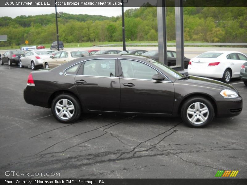 Mocha Bronze Metallic / Neutral Beige 2008 Chevrolet Impala LS