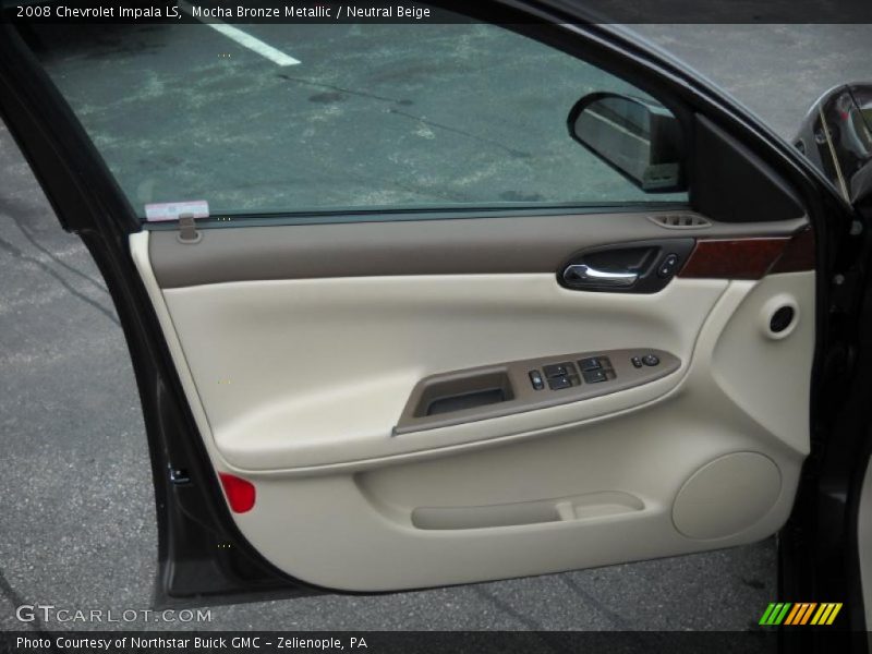 Mocha Bronze Metallic / Neutral Beige 2008 Chevrolet Impala LS