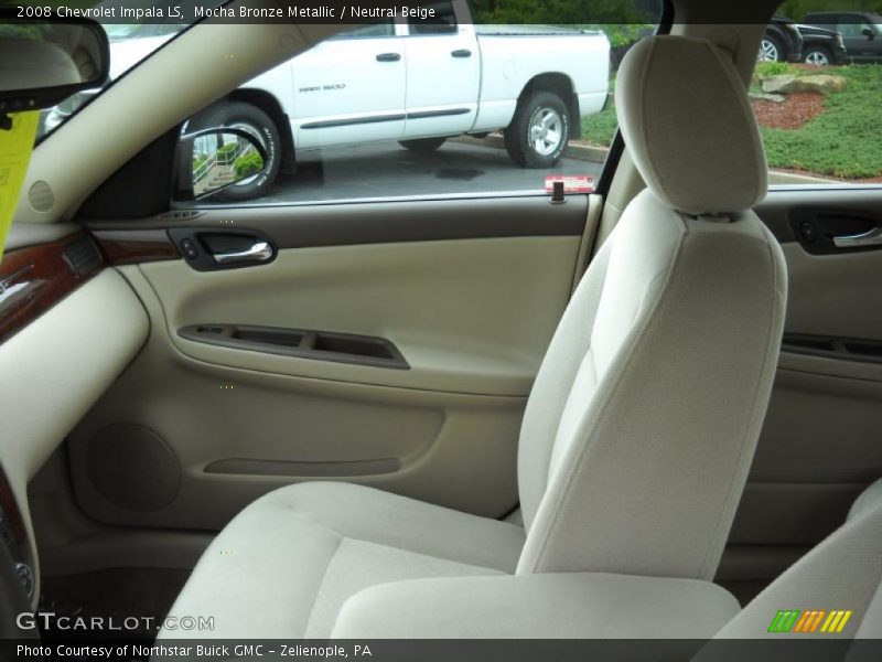 Mocha Bronze Metallic / Neutral Beige 2008 Chevrolet Impala LS