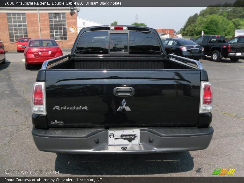 Brilliant Black / Slate 2008 Mitsubishi Raider LS Double Cab 4WD