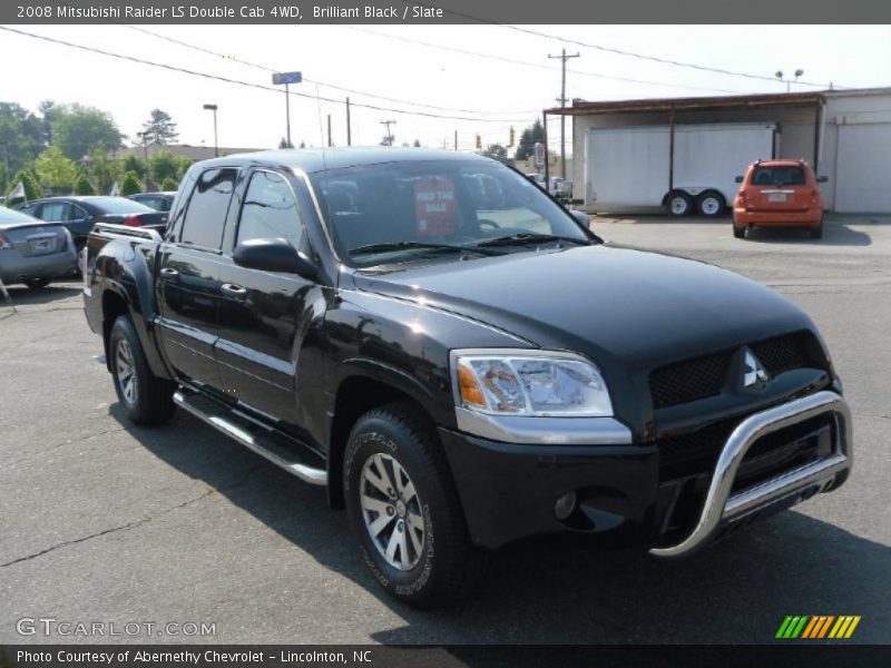 Brilliant Black / Slate 2008 Mitsubishi Raider LS Double Cab 4WD