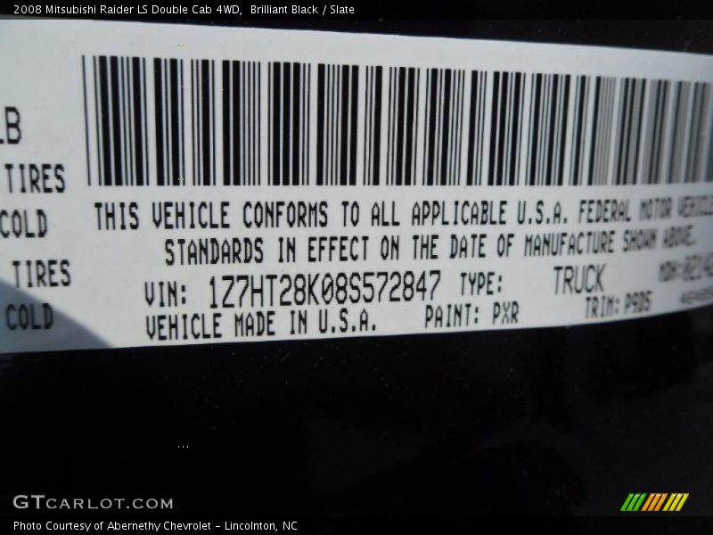 Brilliant Black / Slate 2008 Mitsubishi Raider LS Double Cab 4WD