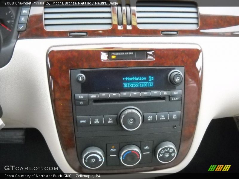 Mocha Bronze Metallic / Neutral Beige 2008 Chevrolet Impala LS
