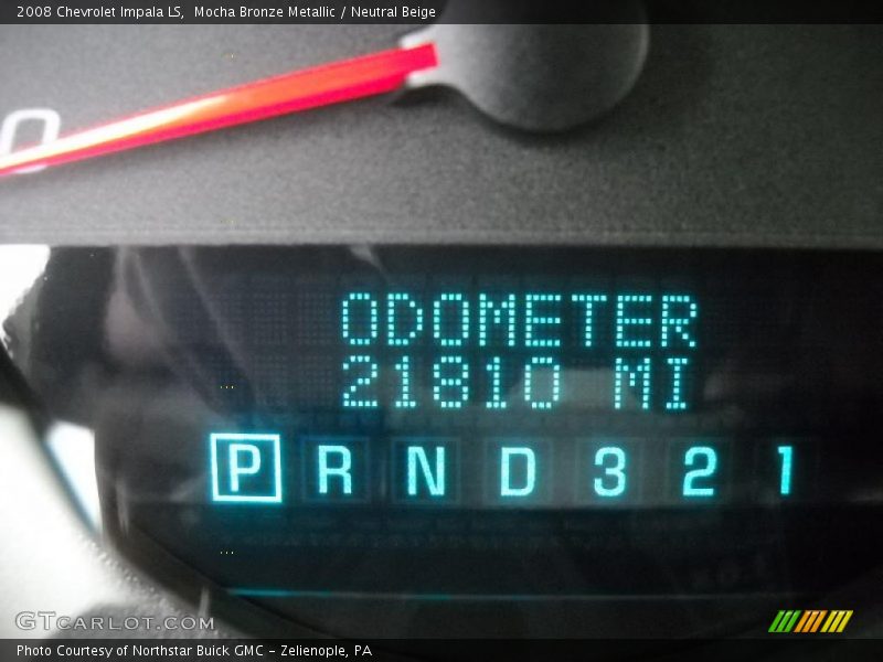 Mocha Bronze Metallic / Neutral Beige 2008 Chevrolet Impala LS