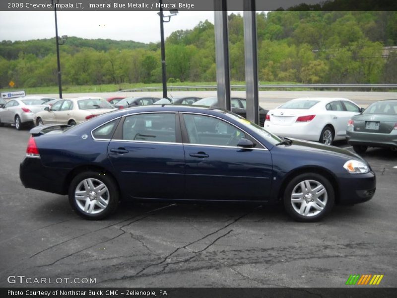 Imperial Blue Metallic / Neutral Beige 2008 Chevrolet Impala LT