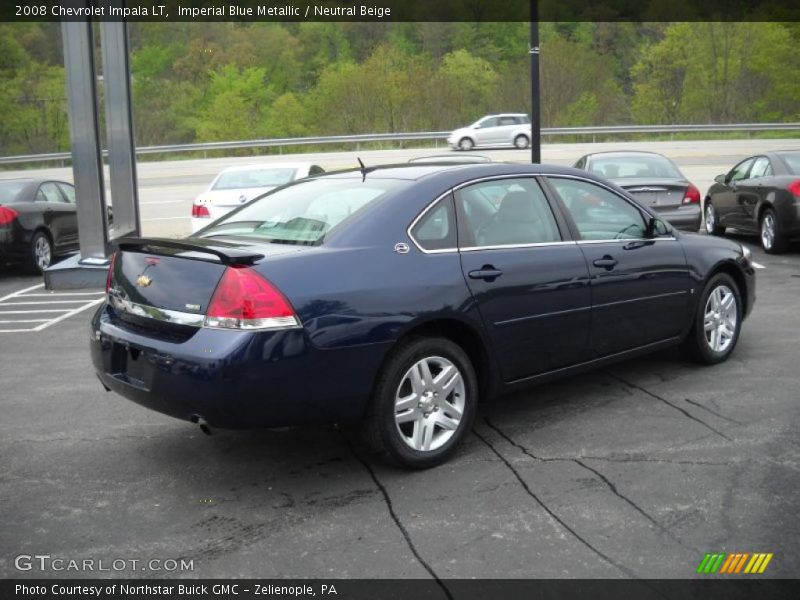 Imperial Blue Metallic / Neutral Beige 2008 Chevrolet Impala LT