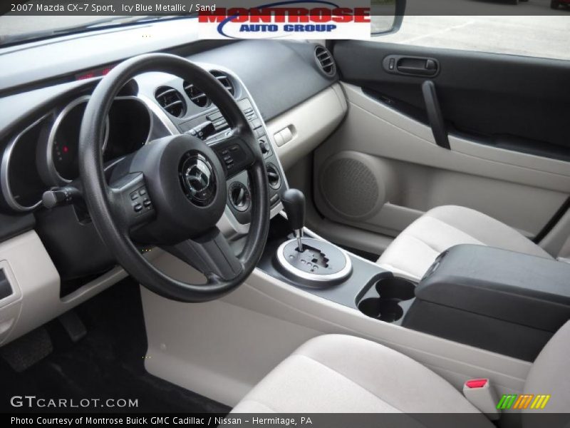 Icy Blue Metallic / Sand 2007 Mazda CX-7 Sport