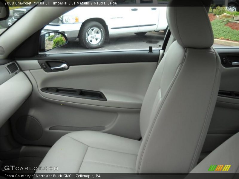 Imperial Blue Metallic / Neutral Beige 2008 Chevrolet Impala LT
