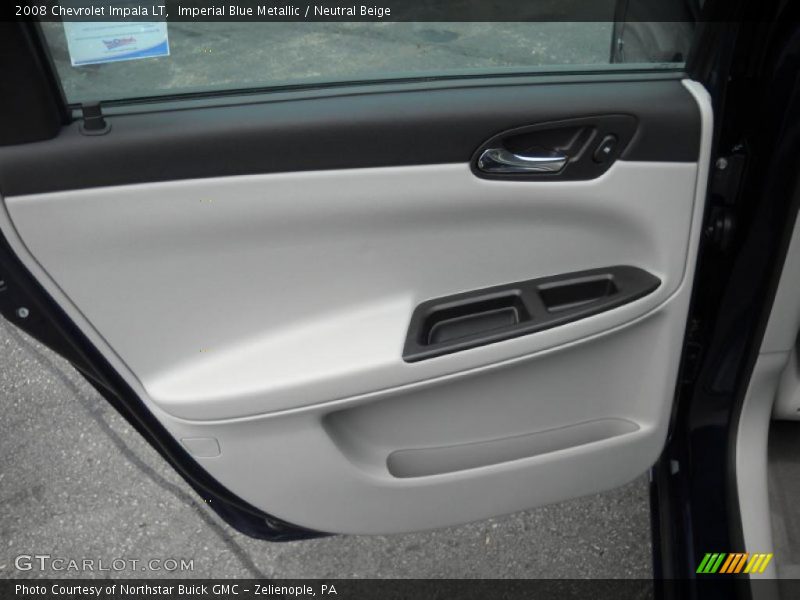 Imperial Blue Metallic / Neutral Beige 2008 Chevrolet Impala LT