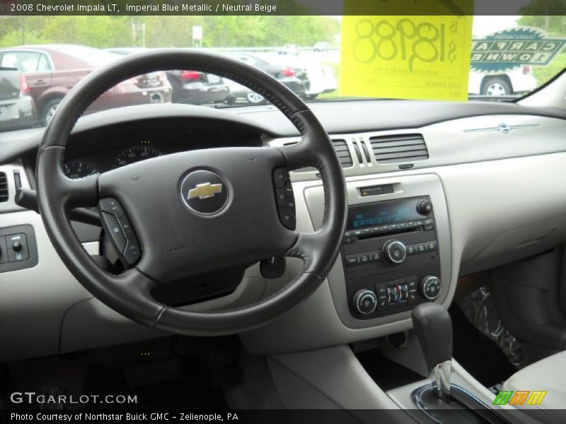 Imperial Blue Metallic / Neutral Beige 2008 Chevrolet Impala LT