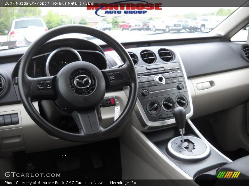 Icy Blue Metallic / Sand 2007 Mazda CX-7 Sport